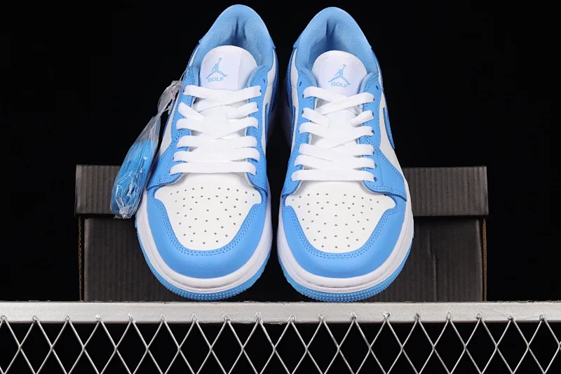 All categories Air Jordan Jordan series basketball shoes Air Jordan 1 Low Z version Air Jordan 1 Low Golf "UNC" AJ1 Joe 1 new golf version North Carolina blue color DD9315-100